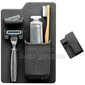 A Silcon Toothbrush and Razor Holder