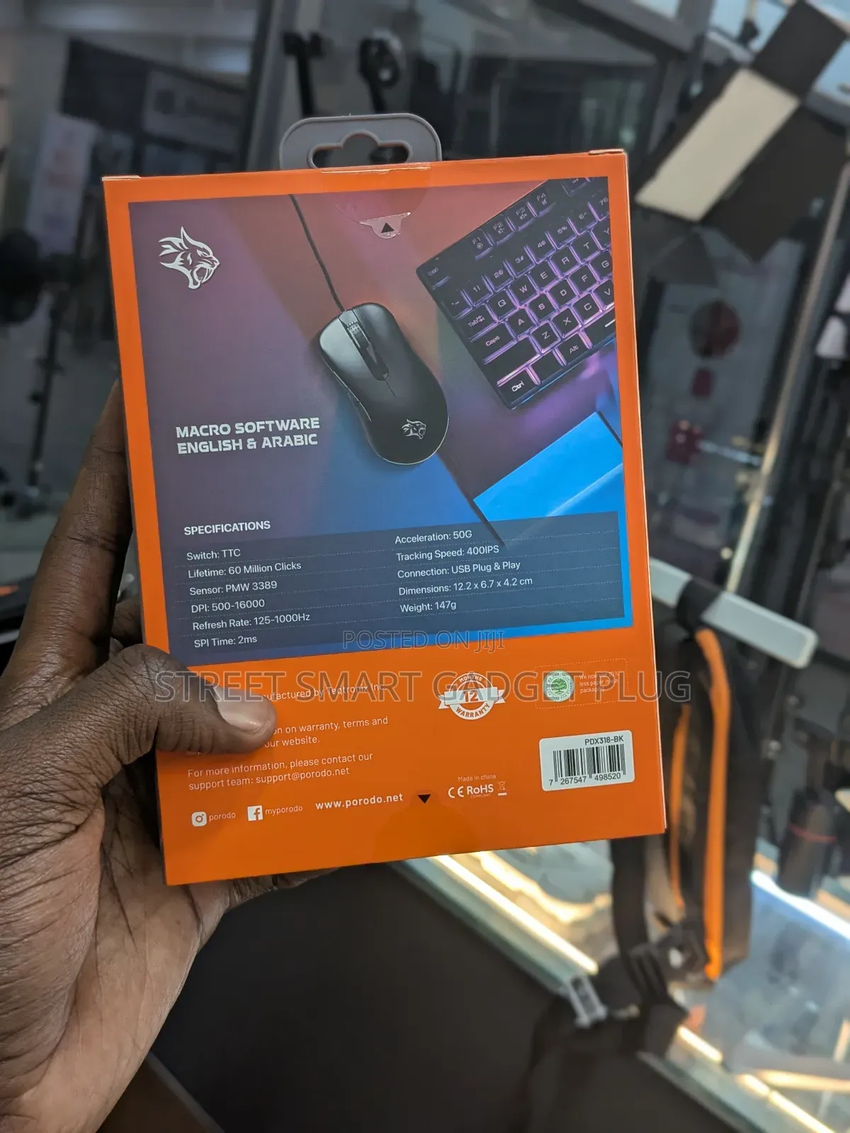 Porodo Gaming Mouse 8d