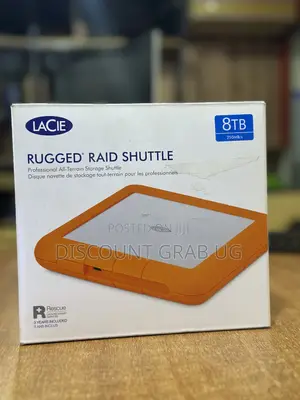 Lacie Rugged 8tb Raid External Harddrive With Type C