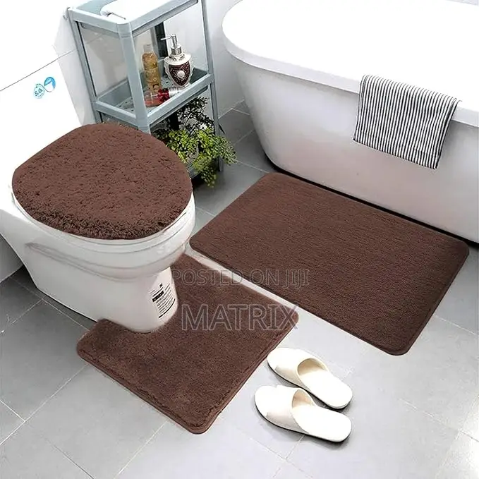 3pc Toilet Cover Set