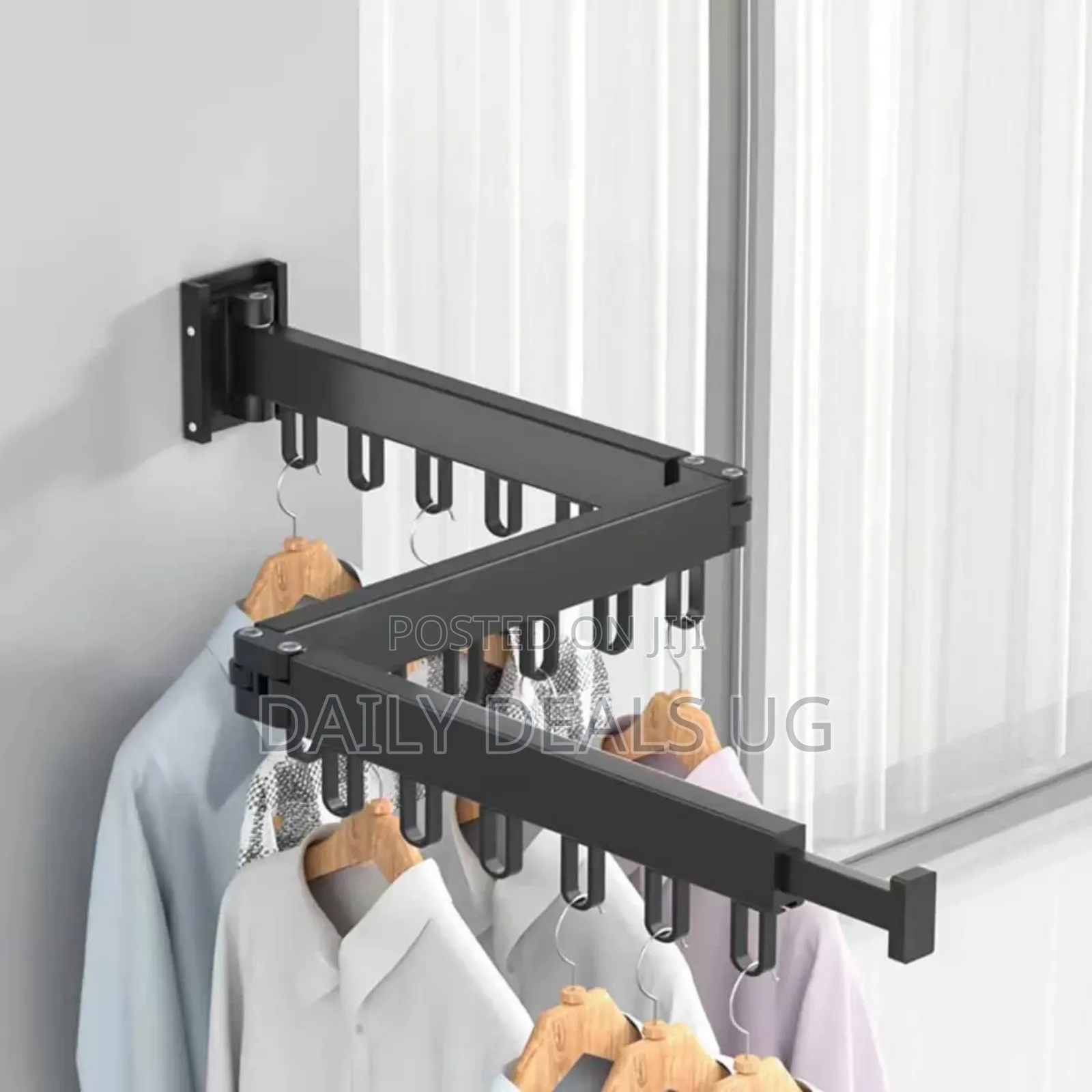Wall-Mounted Foldable Clothes Drying Rack