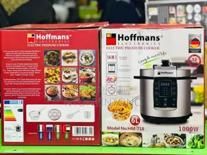 Hm-718 Hoffman 6l Pressure Cooker With Steamer Deep Fryer