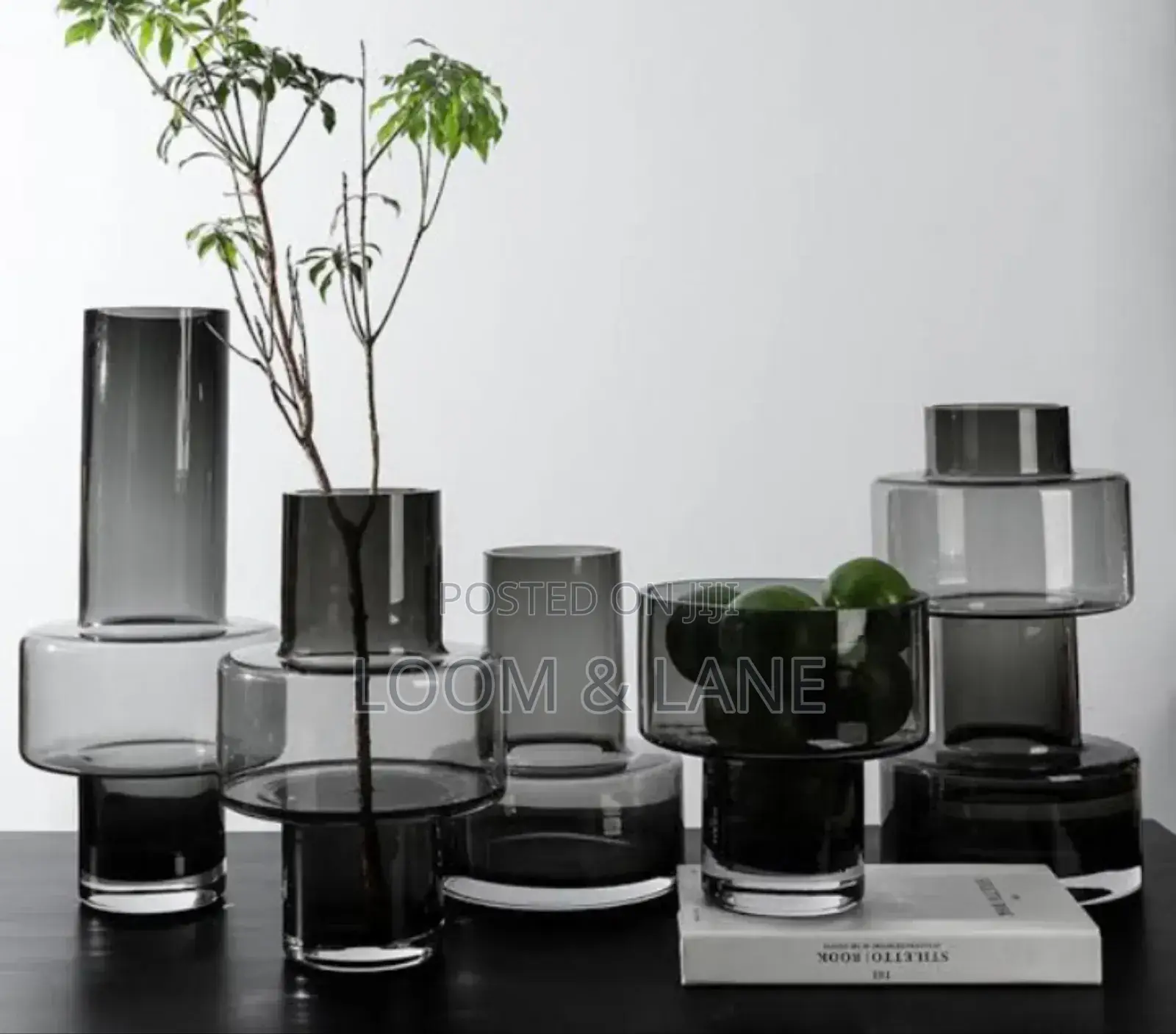 Interlocking Modern Table Glass Flower Vase