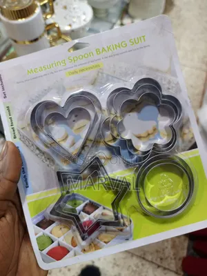 A Set of Stainless Steel Cookie Cutters
