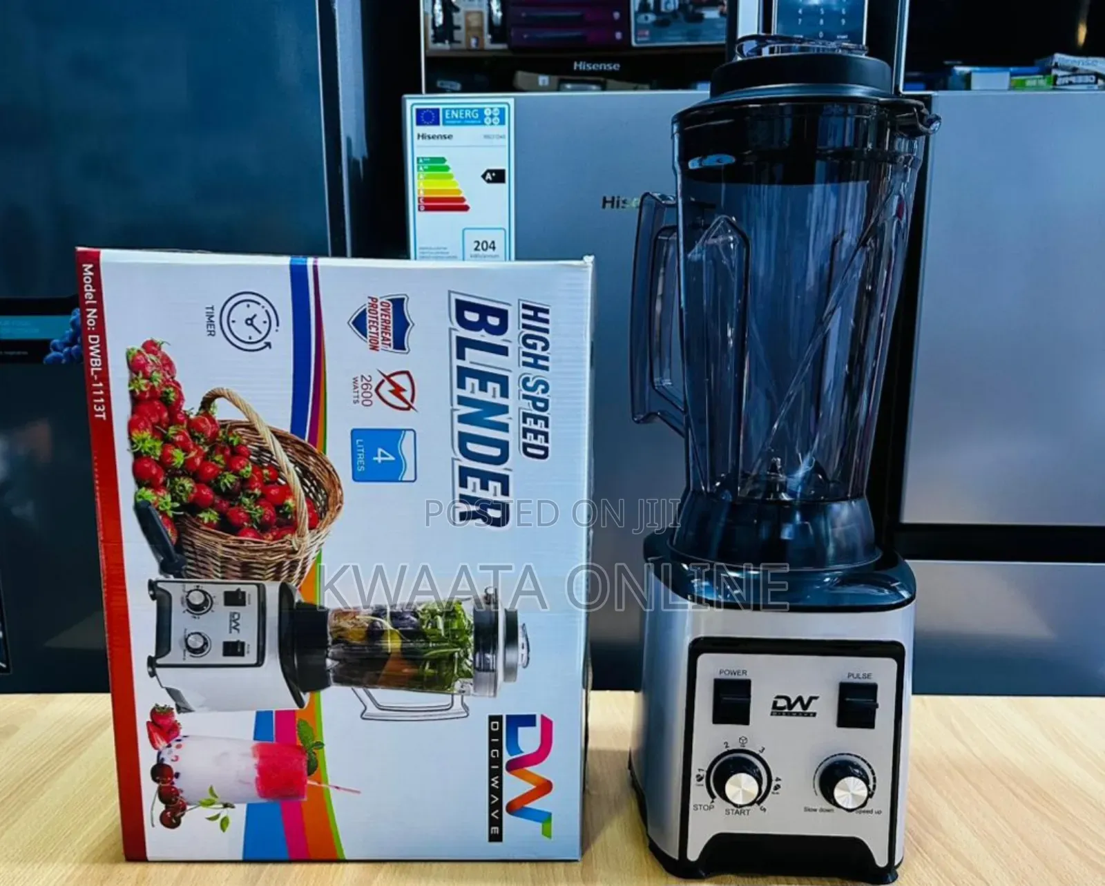 4l-Digiwave Dwbl1113t, 2600w Commercial Blender With Timer Function