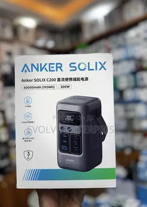 Ankersolix C200 Dc Power Bank Station, 192wh Portable Power Station