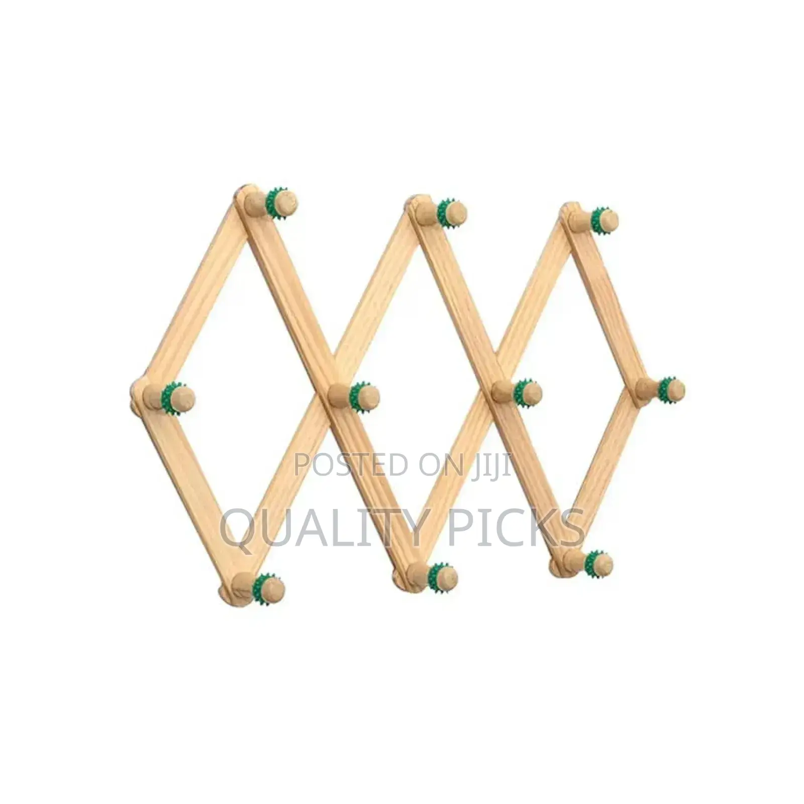 Wooden Retractable Wall Hanging Foldable Coat Rack.