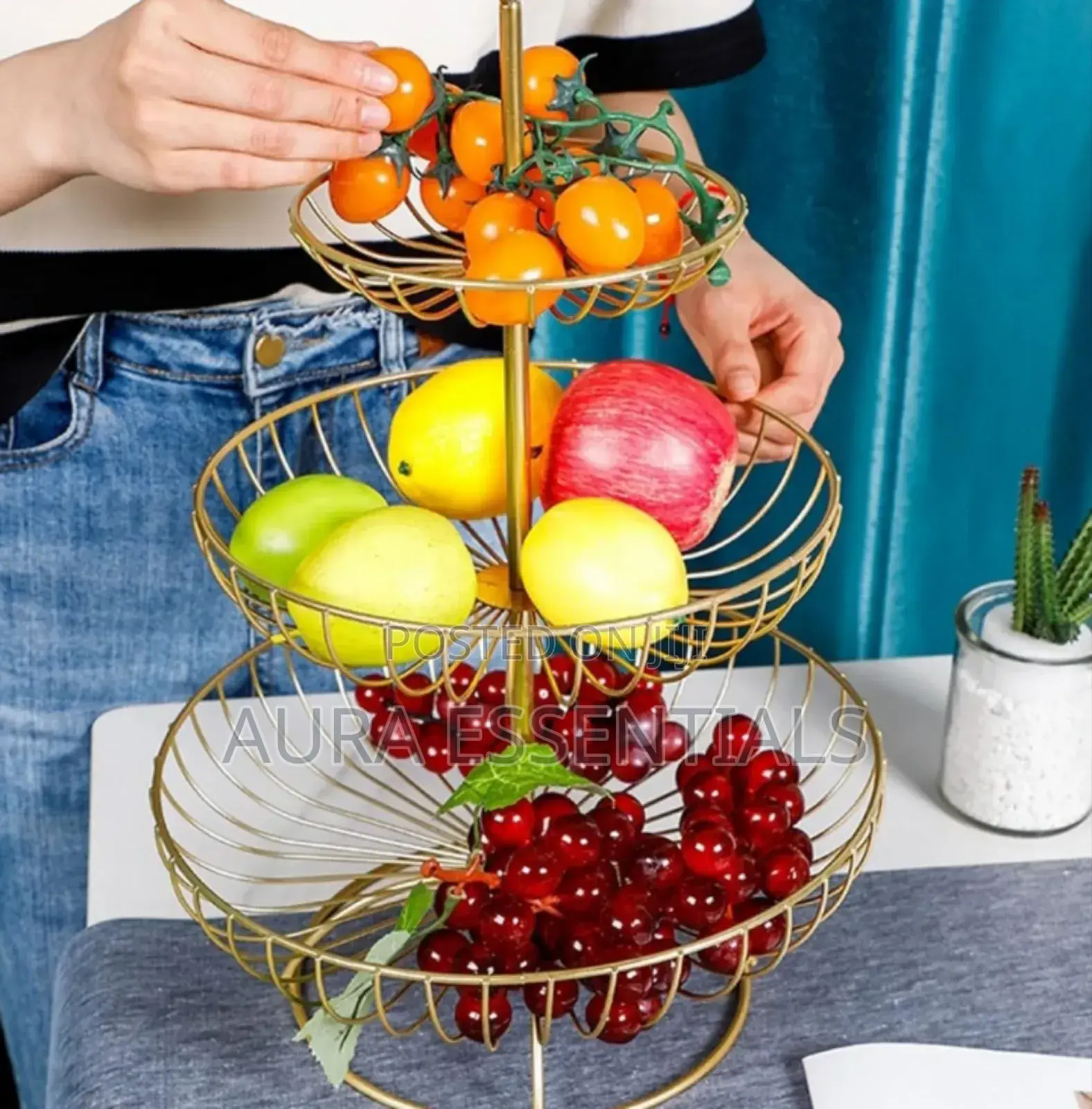 Countertop Fruit Basket, Fruit, Bread and Vegetable Organizer