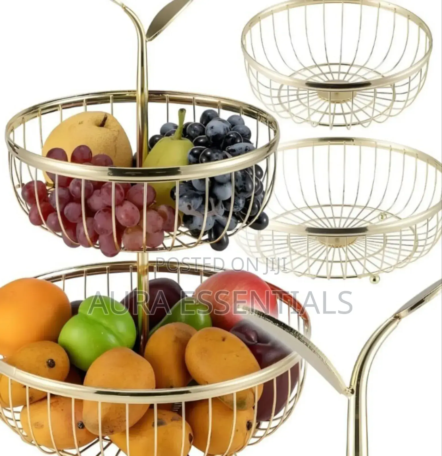 2 Tier Metal Fruit Bowl