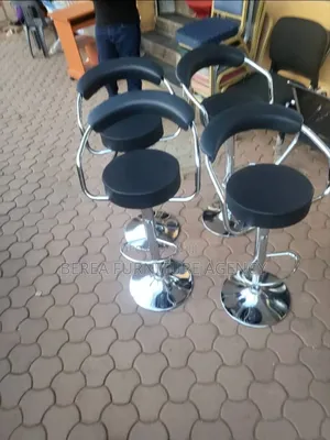 Black Adjustable Bar Stools
