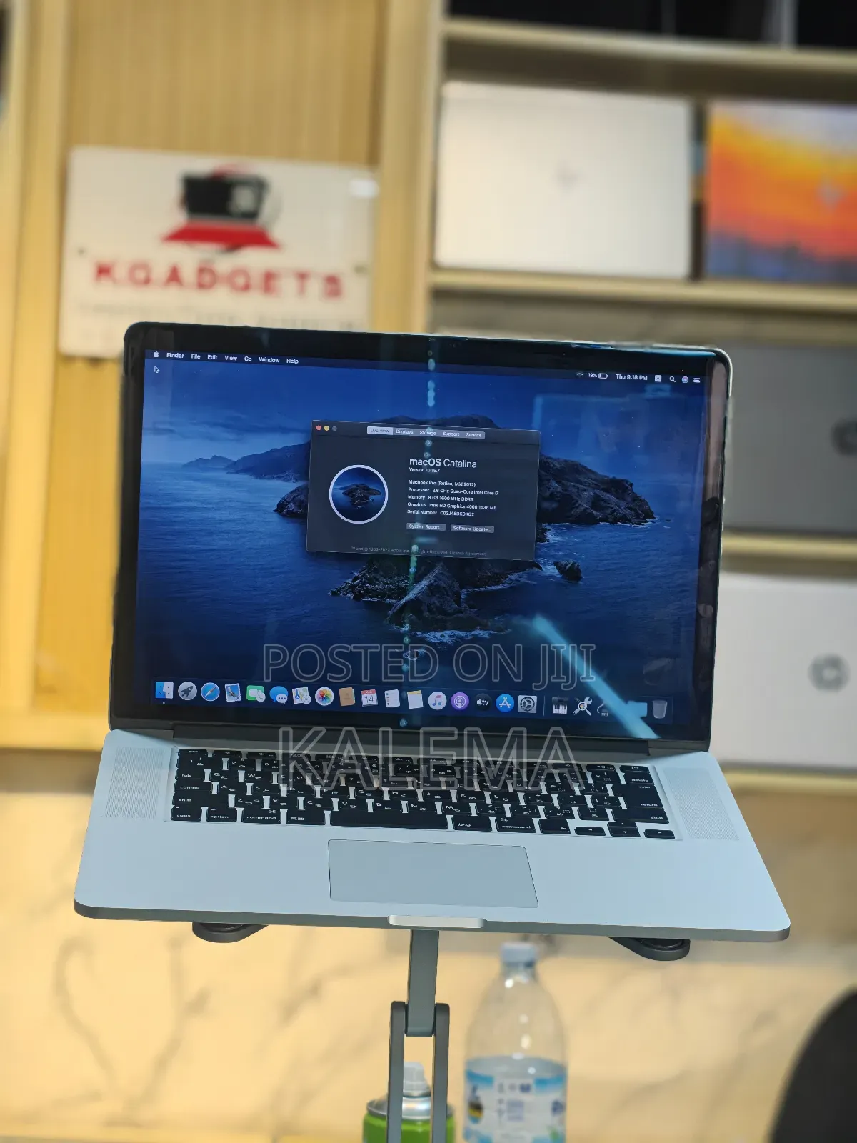 Laptop Apple MacBook Pro 2012 8GB Intel Core I5 SSD 256GB