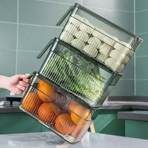 Food Storage Container Organizer Holder With Lid and Handle (1pc)