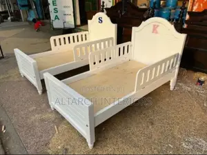 White Kids Beds With Guards 450,000 Each Bed