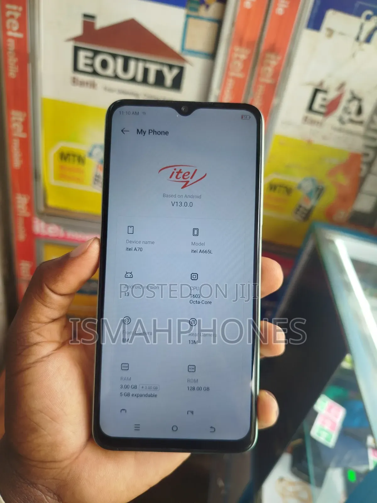 Itel A70 128 GB Black