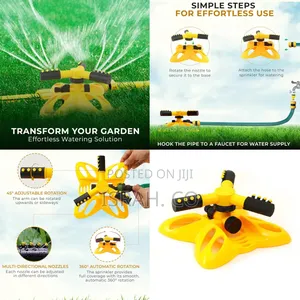 Ground Rotating Water Sprinkler Garden System.