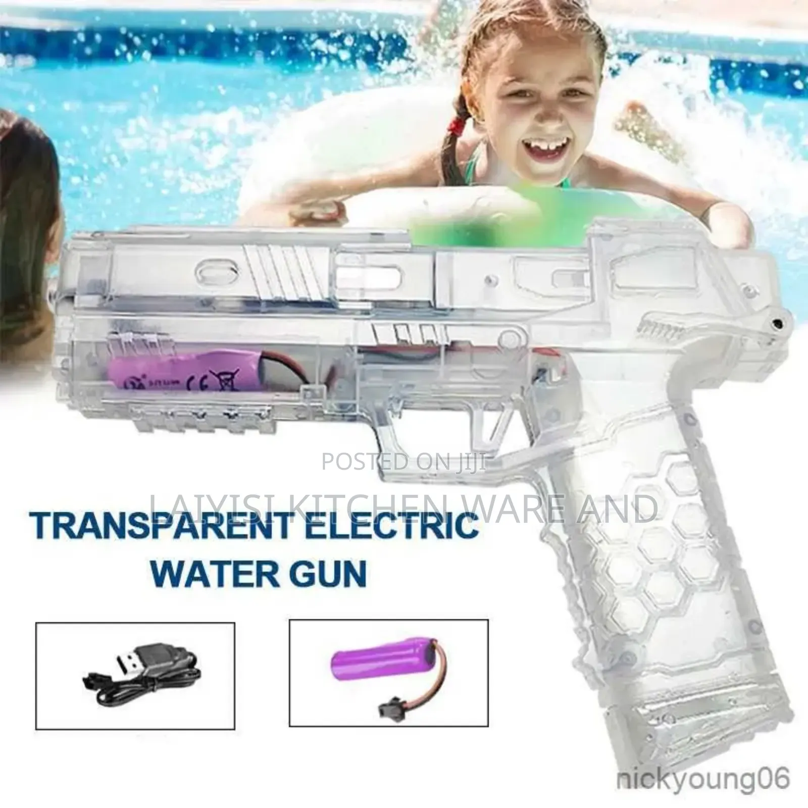 Battery Rechargeable Water Play Gun
