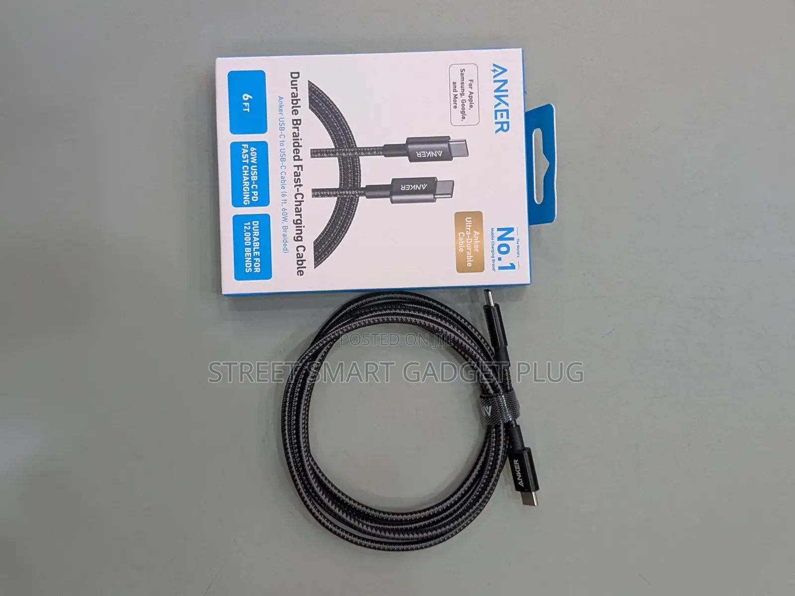 Anker 60watts Braided Cable C to C