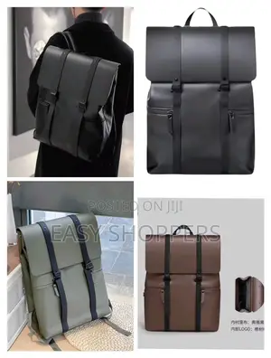 Vintage Leather Backpack - Waterproof Laptop Bag Large Capacity