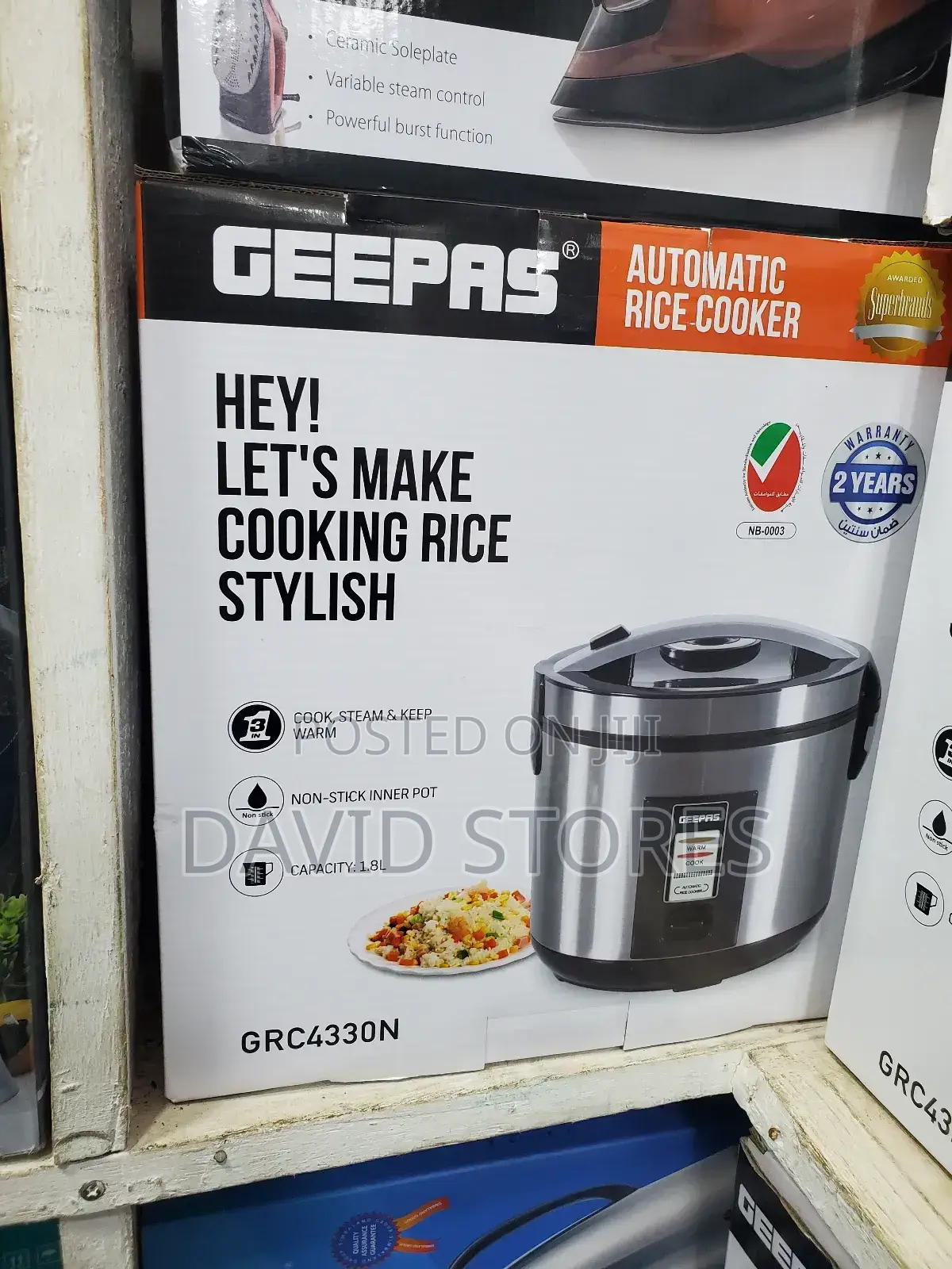 Geepas Automatic Rice Cooker of 2.2litres