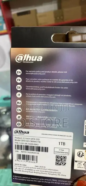 Dahua 1tb 2.5sata SSD