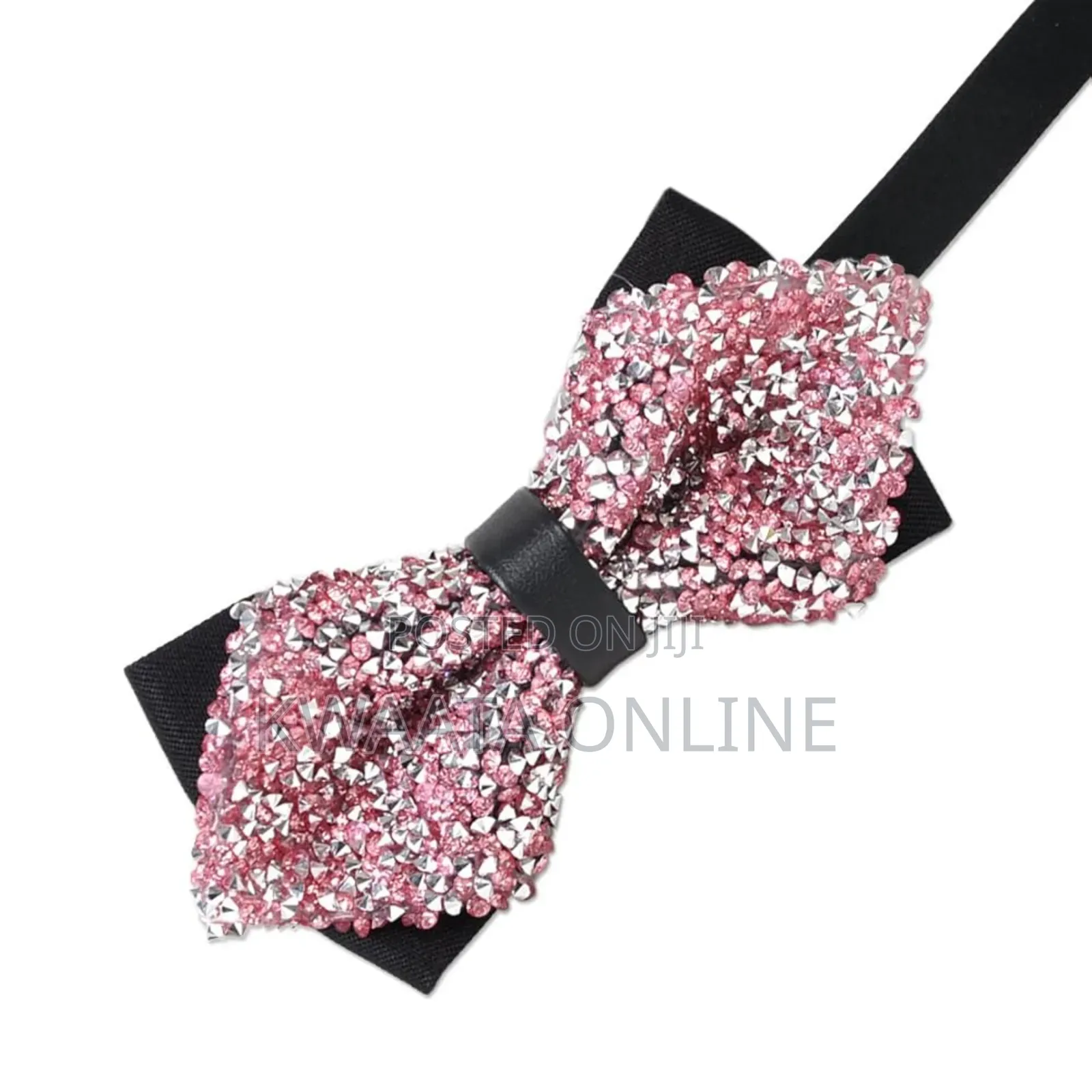 Men's Pre-Tied Diamond Bow Tie Formal Suit Tuxedo Gift