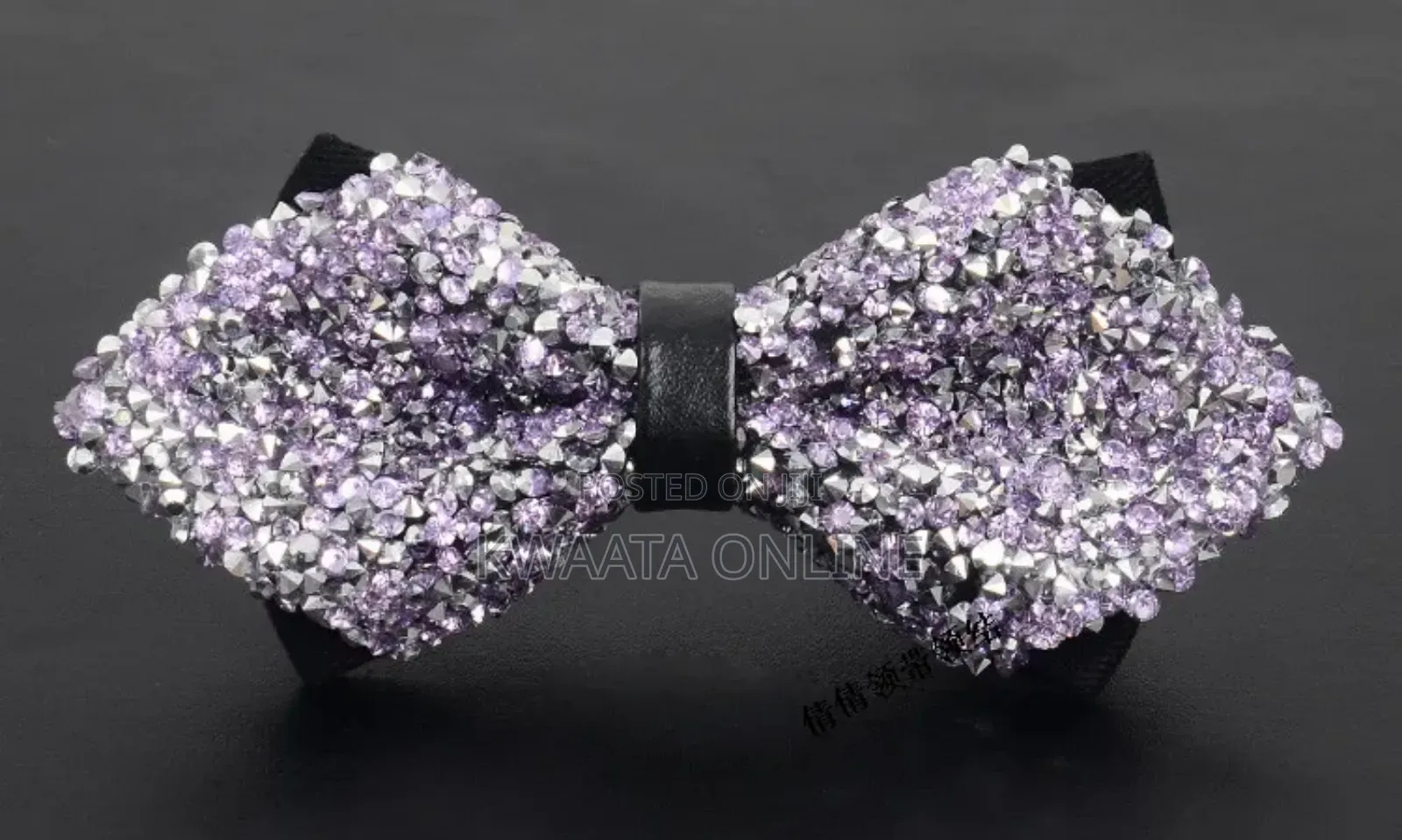 Men's Pre-Tied Diamond Bow Tie Formal Suit Tuxedo Gift