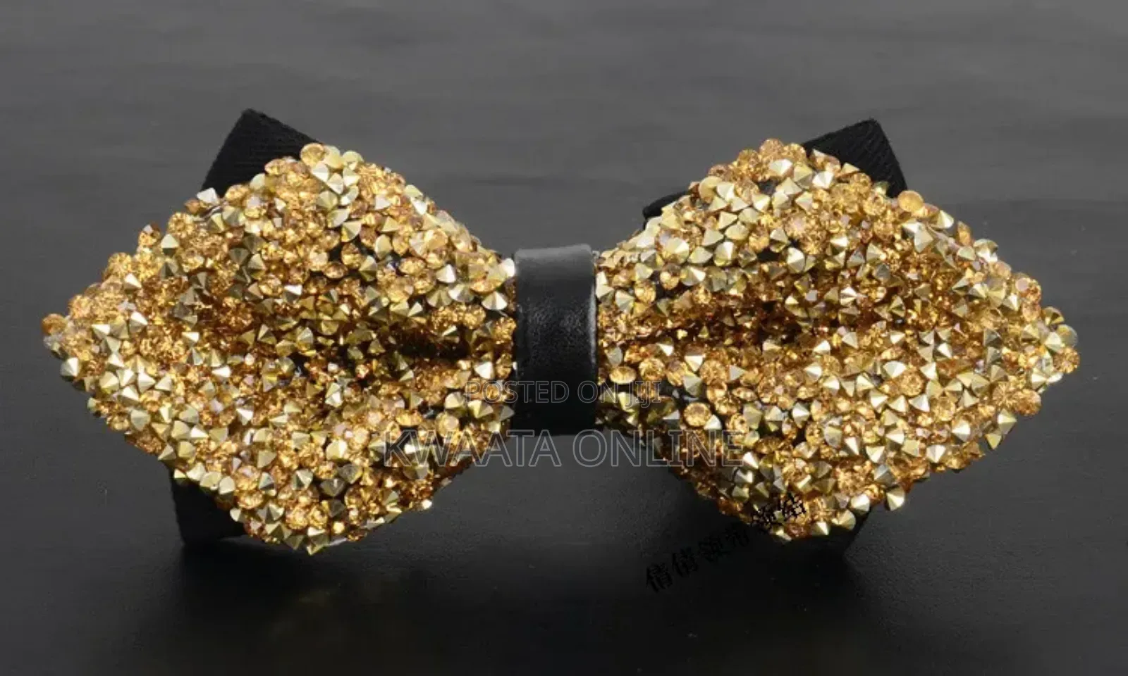 Men's Pre-Tied Diamond Bow Tie Formal Suit Tuxedo Gift