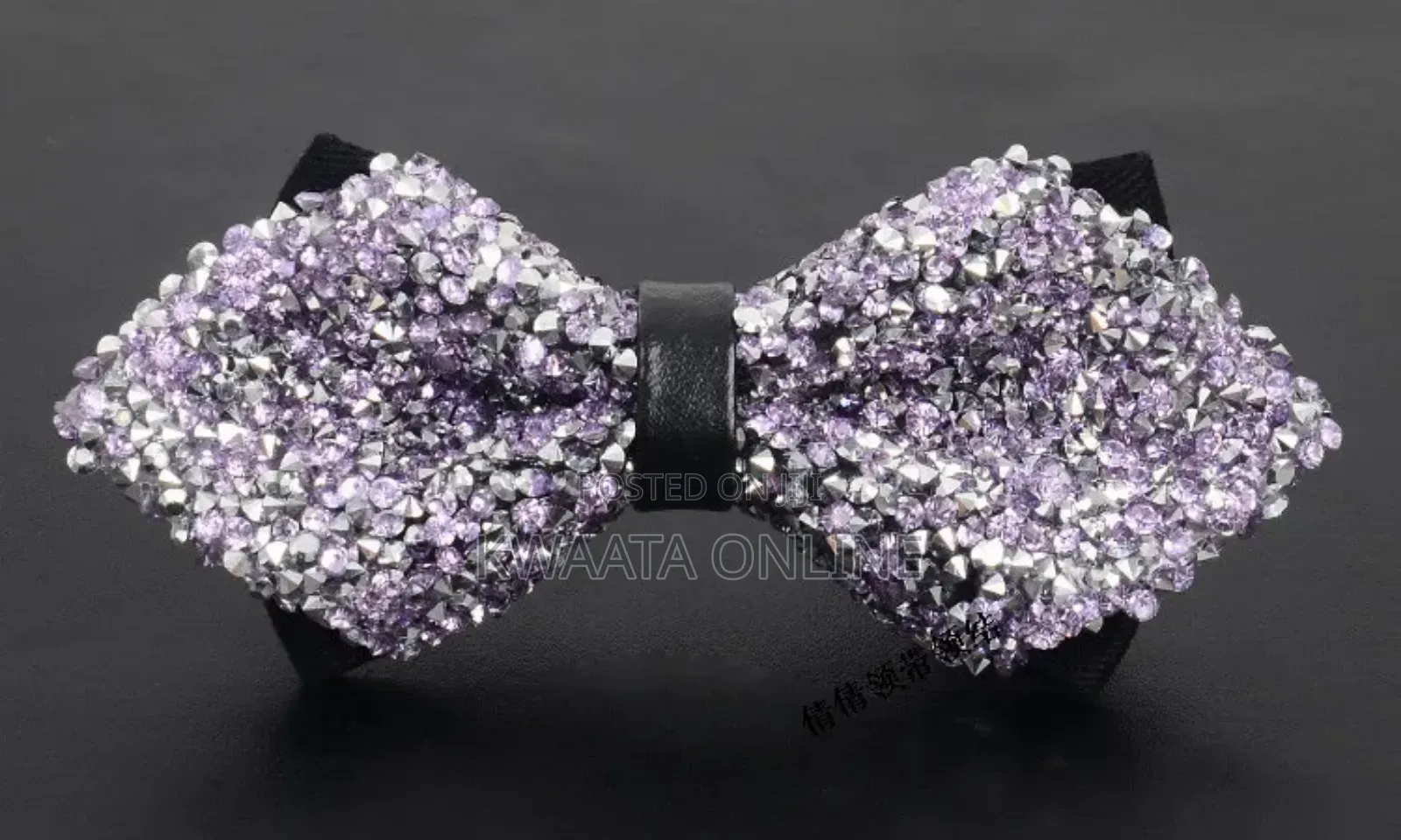 Men's Pre-Tied Diamond Bow Tie Formal Suit Tuxedo Gift
