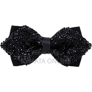 Men's Pre-Tied Diamond Bow Tie Formal Suit Tuxedo Gift