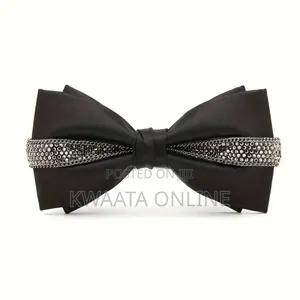 Pre-Tied Bowtie With Rhinestones