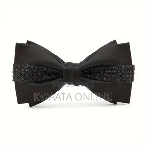 Pre-Tied Bowtie With Rhinestones