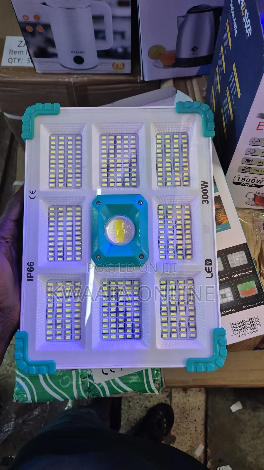 Powerful Solar Lamp Reflector With Separate 1100 Lumen 300w Panel