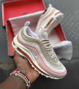 Original Nike Air Max 97 Premium Pink Beige Sneakers
