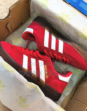 New Unisex Red Suede Adidas Spezial Handball Sneakers