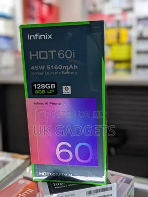 New Infinix Hot 60i 128 GB Black
