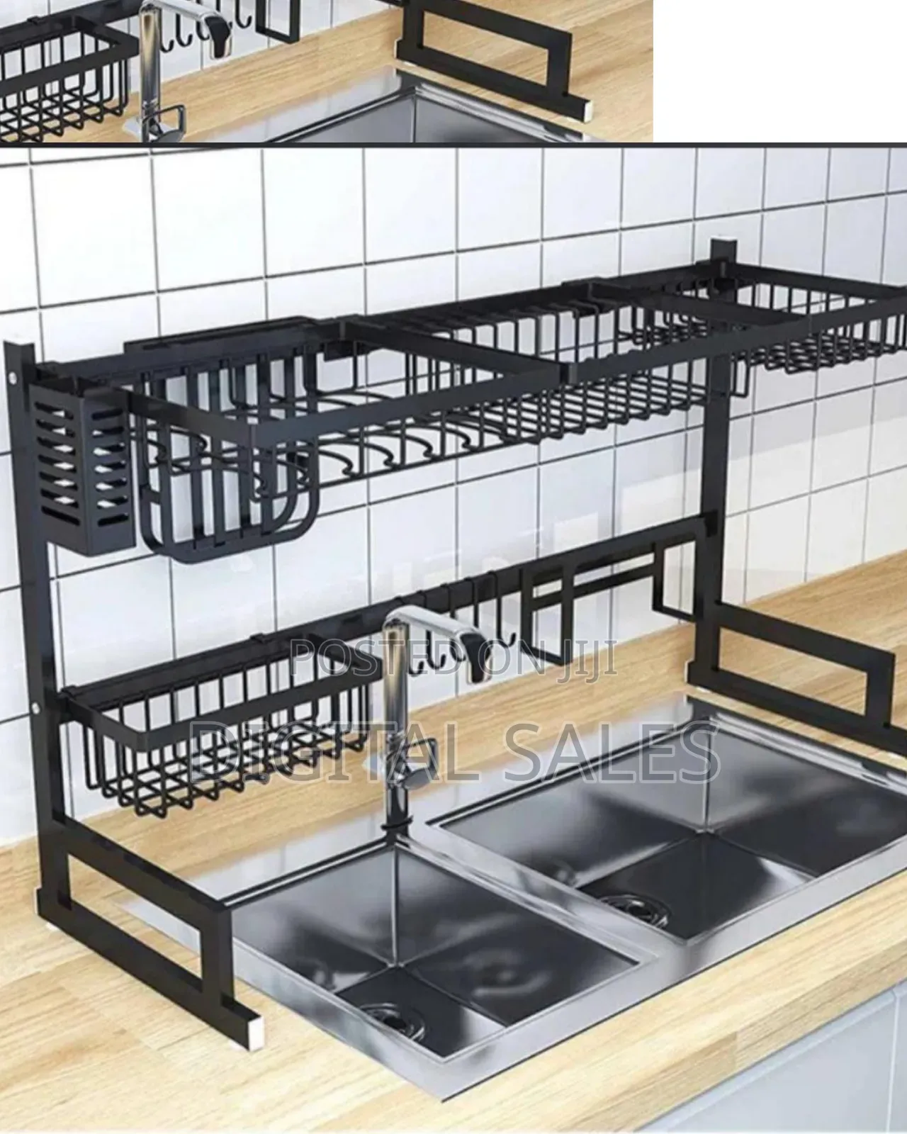 Stainless Over the Sink Dish Rack