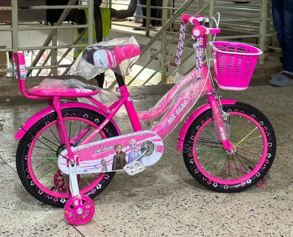 Mr Bear Bicycle Pink Size 16