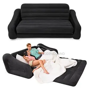 2 In 1 Inflatable Air Sofa With Mattress Black
