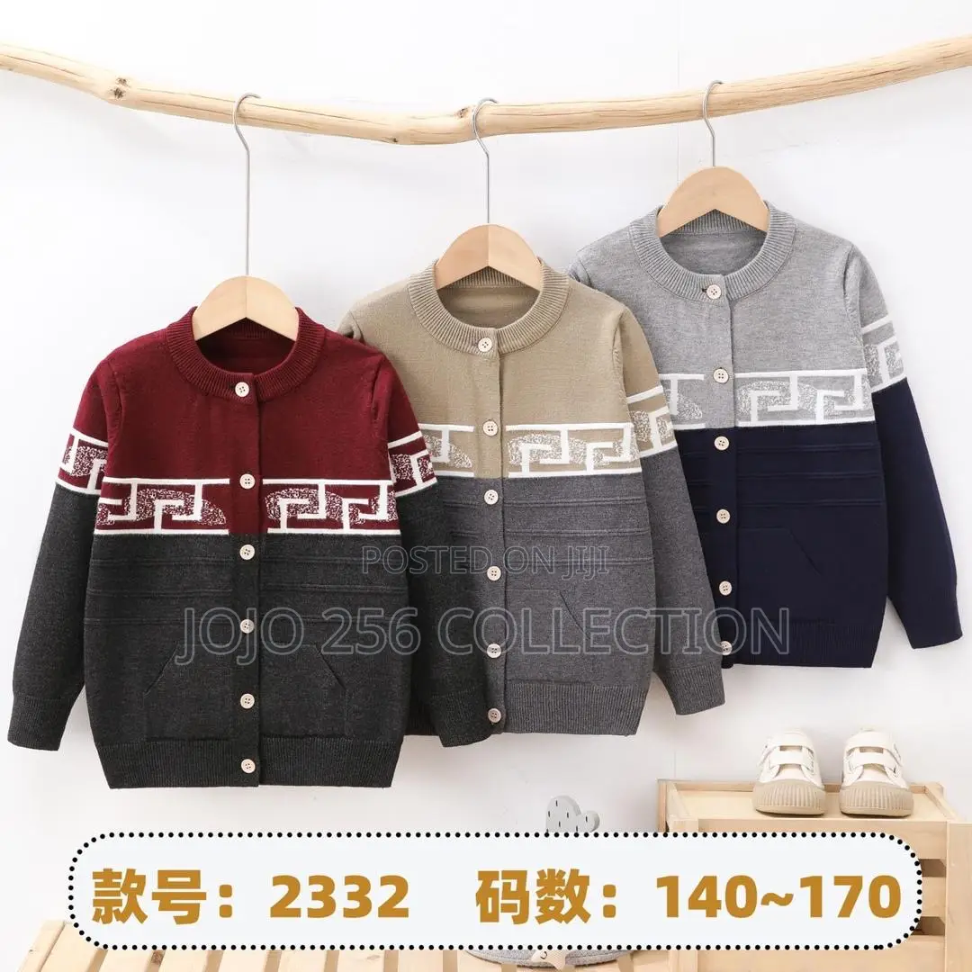 Kids Buttoned Sweaters