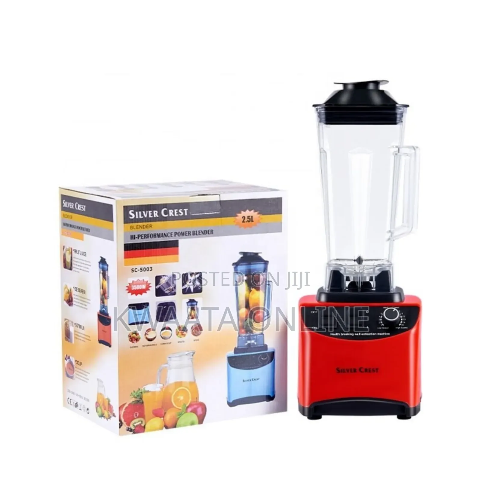 2.5l-silver Crest Multi-purpose Blender - 5000w