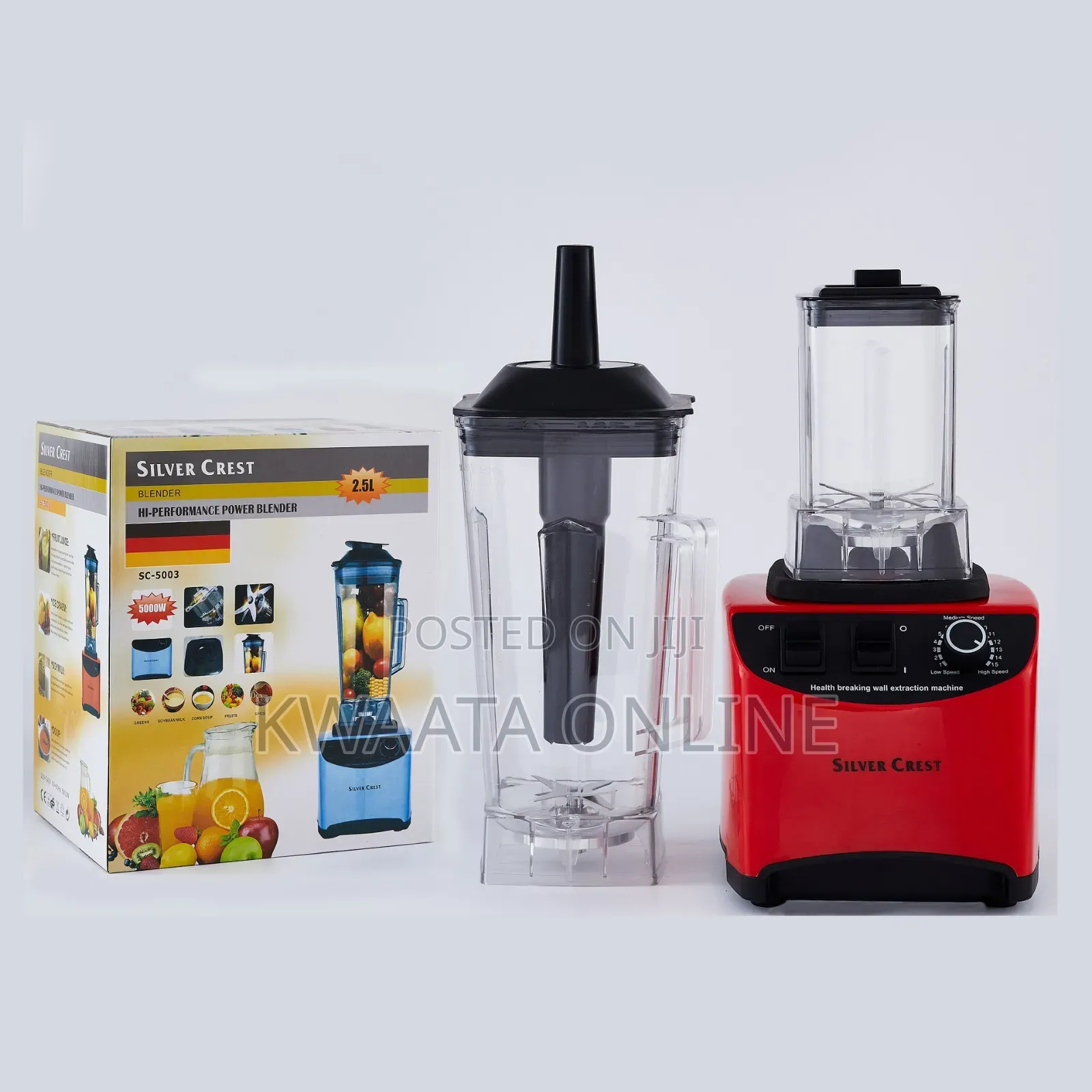 2.5l-silver Crest Multi-purpose Blender - 5000w