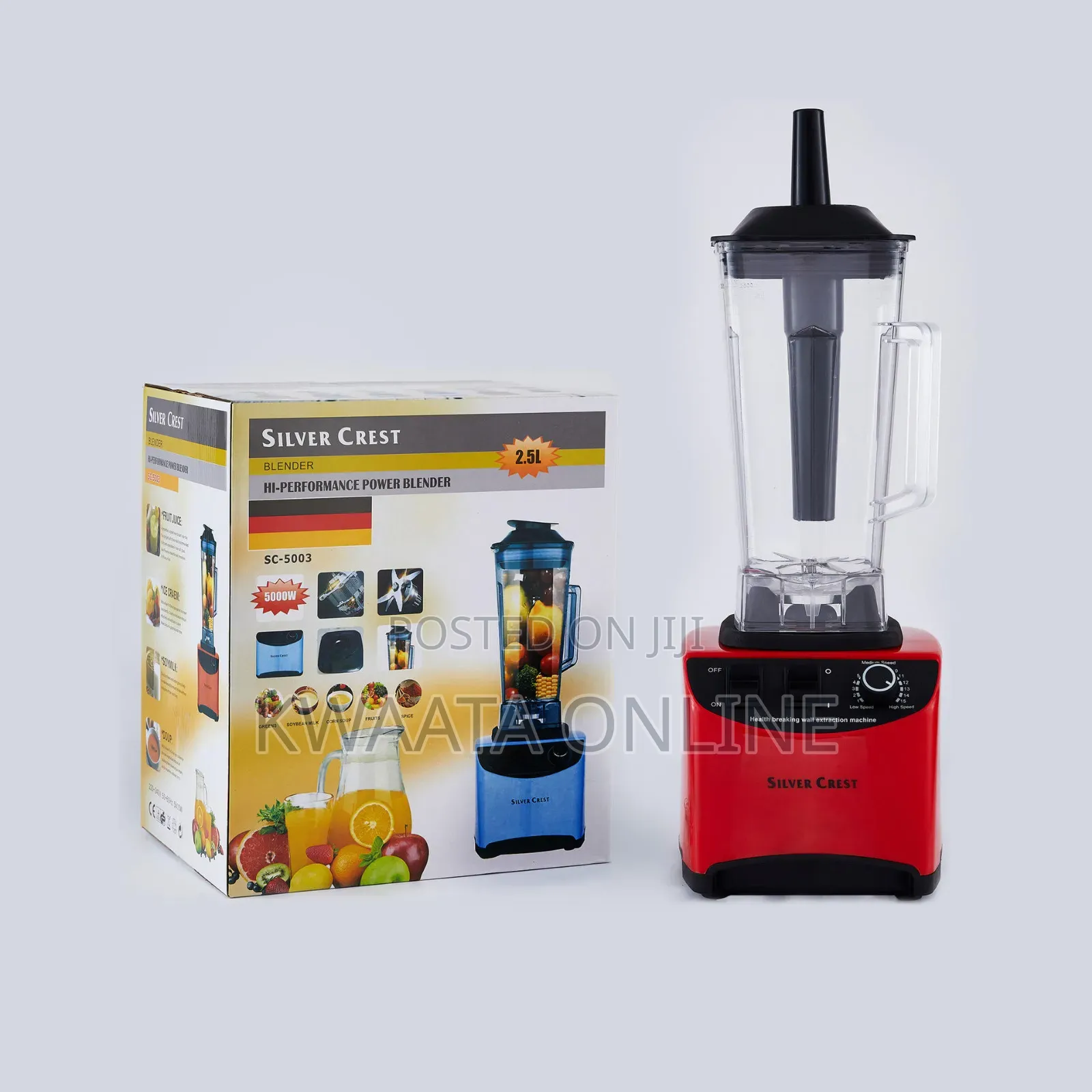 2.5l-silver Crest Multi-purpose Blender - 5000w