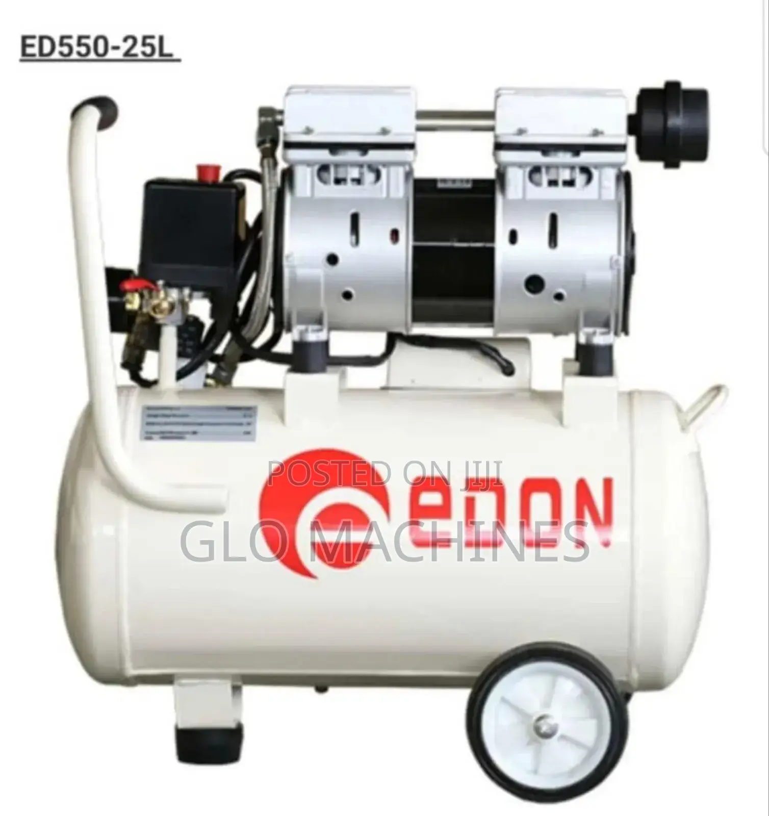 25l Silent Air Compressor Edon White