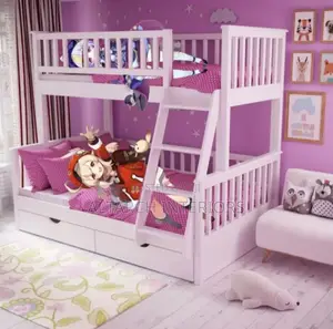 Double Decker Bed of 4x6feet Down and 3ft Up With Under Drawer
