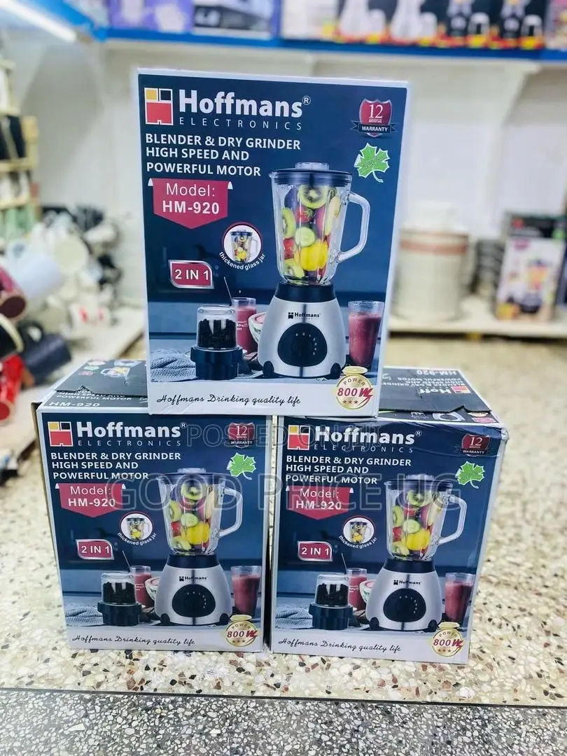 Hoffman 920 Glass Blender 2 N 1