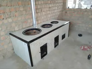 Permanent Modernized Cooking Stove for Charcoal and Firewood
