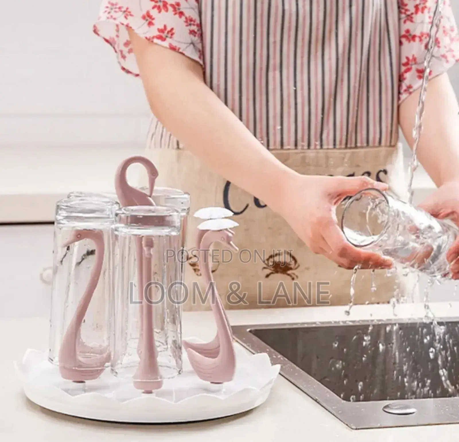 Zerodis Swan Cup Holder With Rotating Drip Tray
