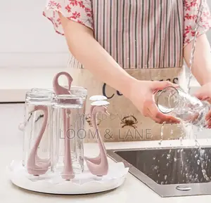 Zerodis Swan Cup Holder With Rotating Drip Tray