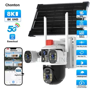 5g Ai Triple Screen Solar Security Wifi Camera Cctv With Sim Card
