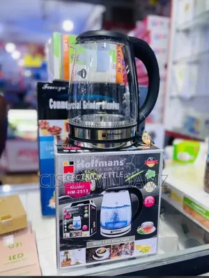 Glass Electric Kettle Hoffman Glass Electric Kettle With Blue Light